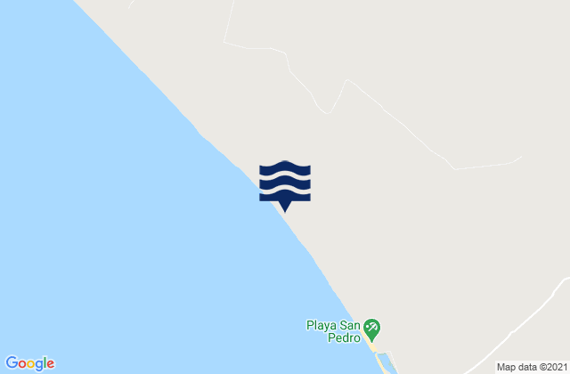 Carte des horaires des marées pour Playa San Pablo, Peru