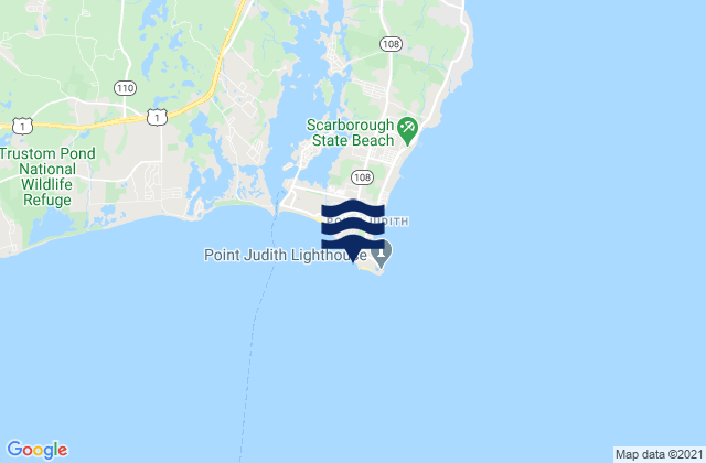 Carte des horaires des marées pour Point Judith (Harbor Of Refuge), United States