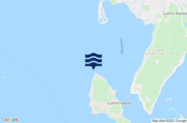 Carte des horaires des marées pour Point Migley (Lummi Island), United States