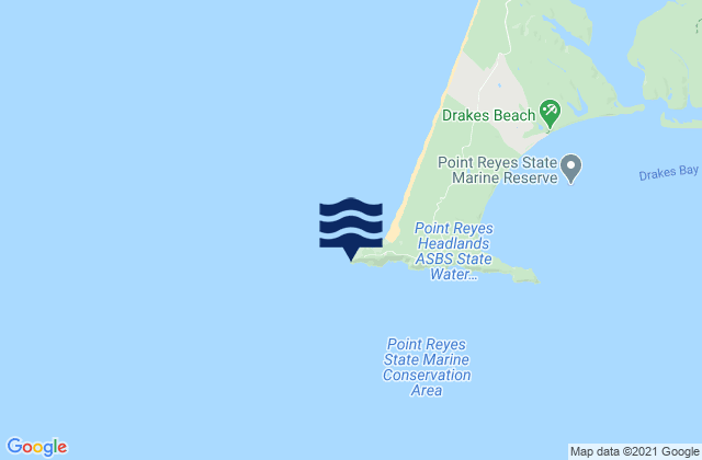 Carte des horaires des marées pour Point Reyes Lighthouse, United States