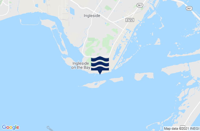 Carte des horaires des marées pour Port Ingleside Corpus Christi Bay, United States