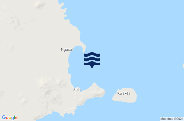 Carte des horaires des marées pour Port Patteson Banks Islands, New Caledonia