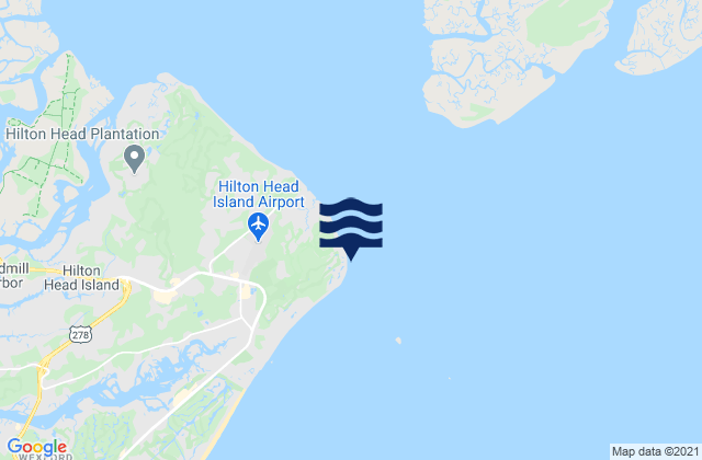 Carte des horaires des marées pour Port Royal Plantation (Hilton Head Island), United States