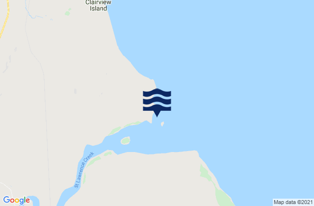 Carte des horaires des marées pour Port of Saint Lawrence, Australia