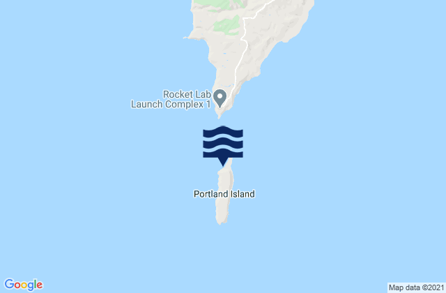 Carte des horaires des marées pour Portland Island, New Zealand