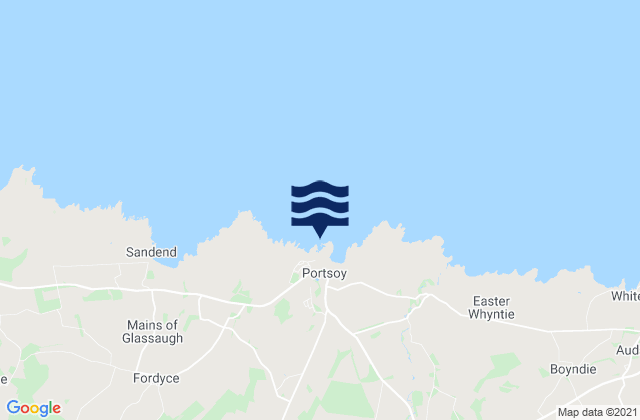 Carte des horaires des marées pour Portsoy, United Kingdom