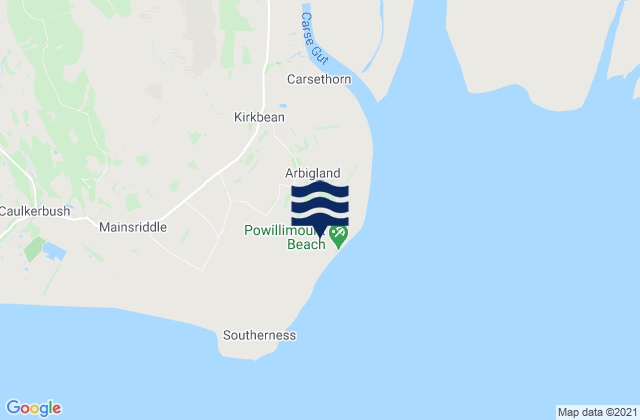 Carte des horaires des marées pour Powillimount Beach, United Kingdom