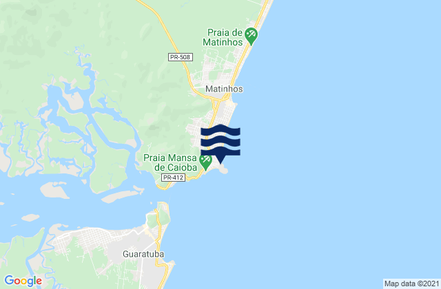Carte des horaires des marées pour Praia Mansa, Brazil