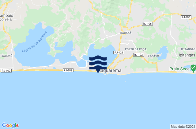 Carte des horaires des marées pour Praia da Vila, Brazil