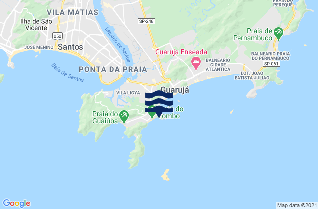 Carte des horaires des marées pour Praia de Asturias, Brazil