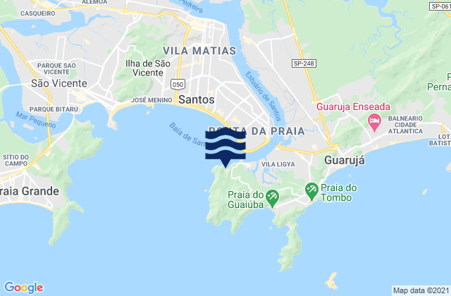 Carte des horaires des marées pour Praia do Góis, Brazil