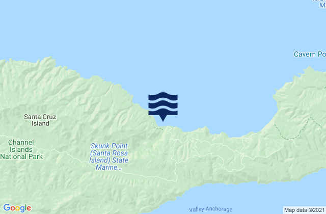 Carte des horaires des marées pour Prisoners Harbor Santa Cruz Island, United States