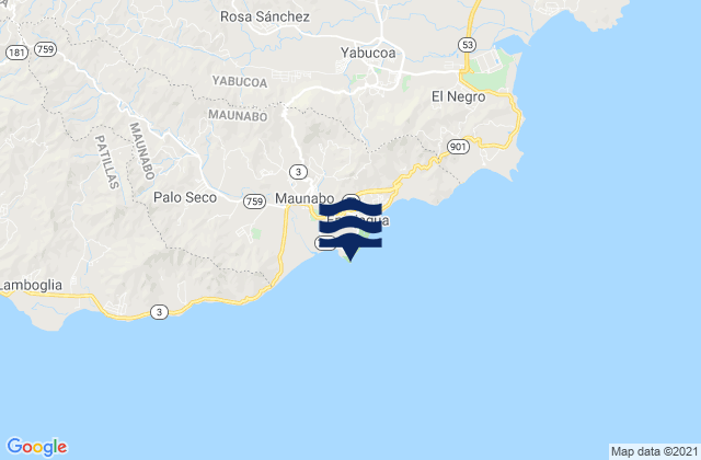 Carte des horaires des marées pour Punta Tuna, Puerto Rico