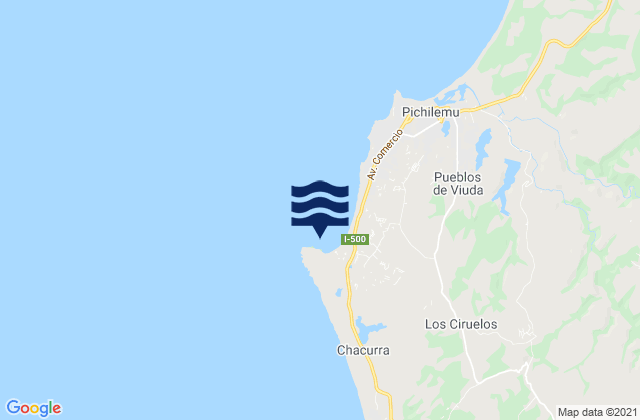 Carte des horaires des marées pour Punta de Lobos, Chile