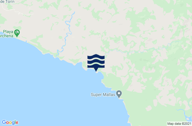 Carte des horaires des marées pour Pásiga, Panama