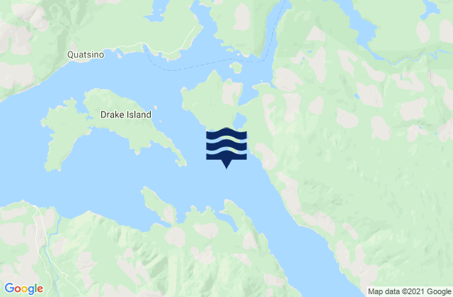 Carte des horaires des marées pour Quatsino Sound, Canada