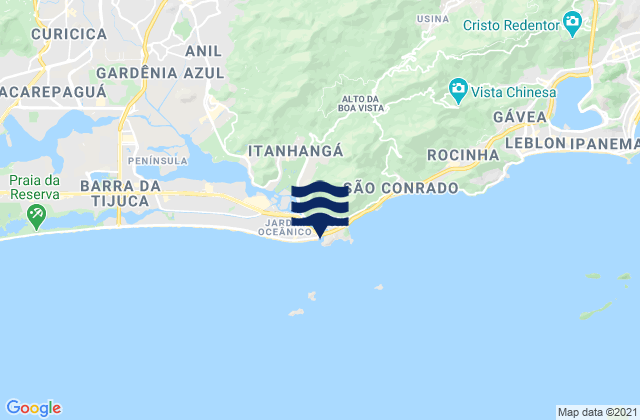 Carte des horaires des marées pour Quebra Mar, Brazil