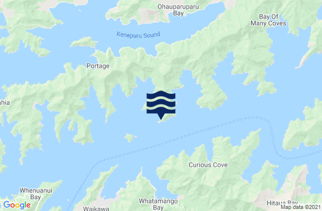 Carte des horaires des marées pour Queen Charlotte Sound (Totaranui), New Zealand