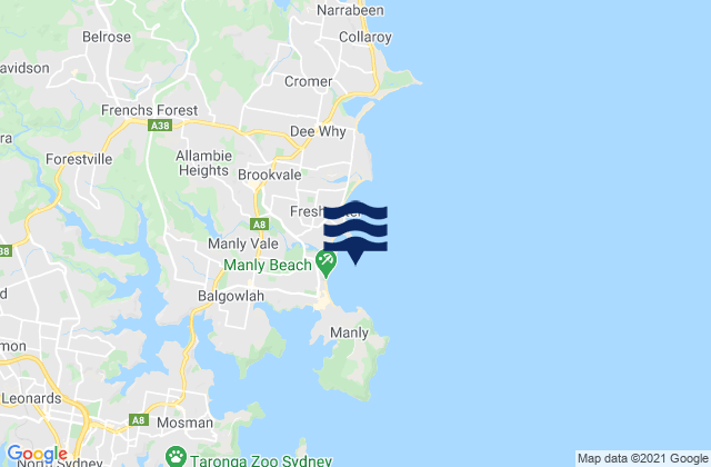 Carte des horaires des marées pour Queensie Bombie, Australia