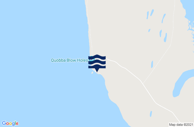 Carte des horaires des marées pour Quobba Lighthouse, Australia