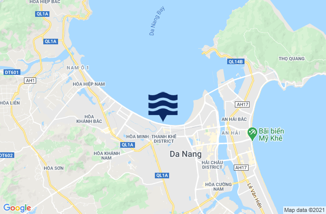 Carte des horaires des marées pour Quận Thanh Khê, Vietnam