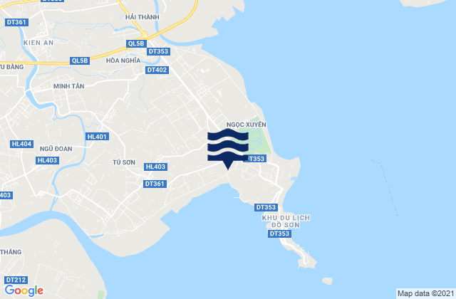 Carte des horaires des marées pour Quận Đồ Sơn, Vietnam