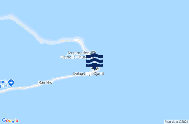 Carte des horaires des marées pour RMI Capitol, Marshall Islands
