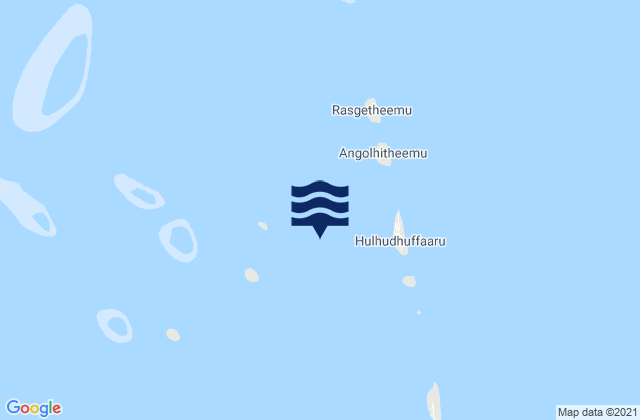Carte des horaires des marées pour Raa Atholhu, Maldives