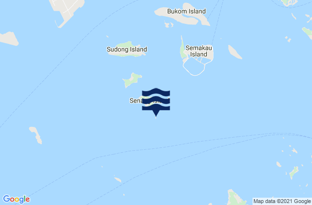 Carte des horaires des marées pour Raffles Lighthouse, Singapore
