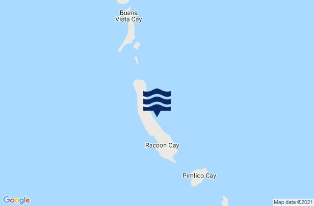 Carte des horaires des marées pour Ragged Island District, Bahamas