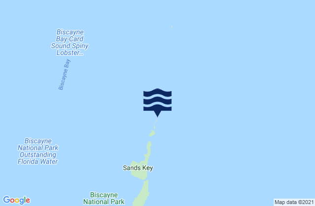 Carte des horaires des marées pour Ragged Keys (Biscayne Bay), United States