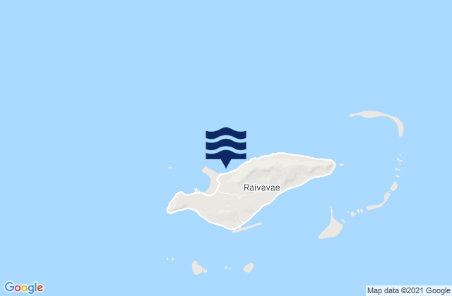 Carte des horaires des marées pour Raivavae, French Polynesia