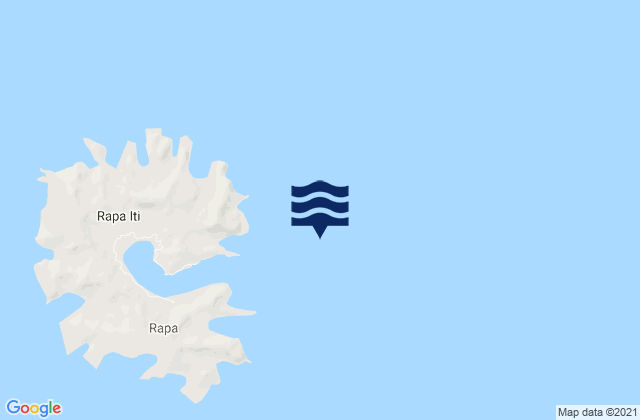 Carte des horaires des marées pour Rapa (Oparo) Island, French Polynesia