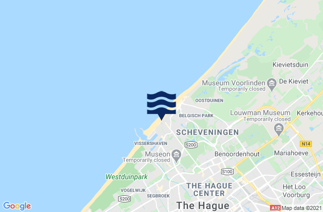 Carte des horaires des marées pour Rijswijk, Netherlands