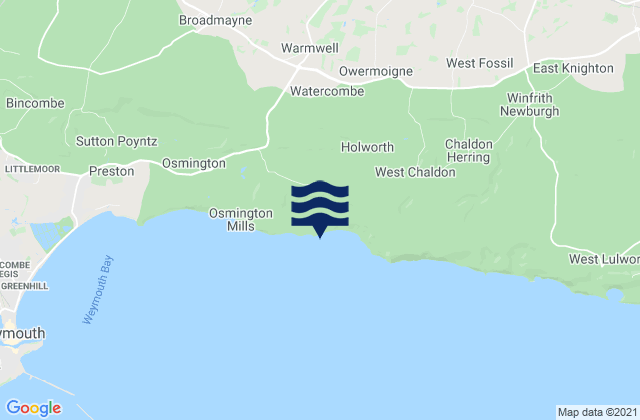 Carte des horaires des marées pour Ringstead Bay Beach, United Kingdom