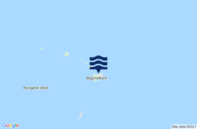Carte des horaires des marées pour Rongerik Atoll, Micronesia