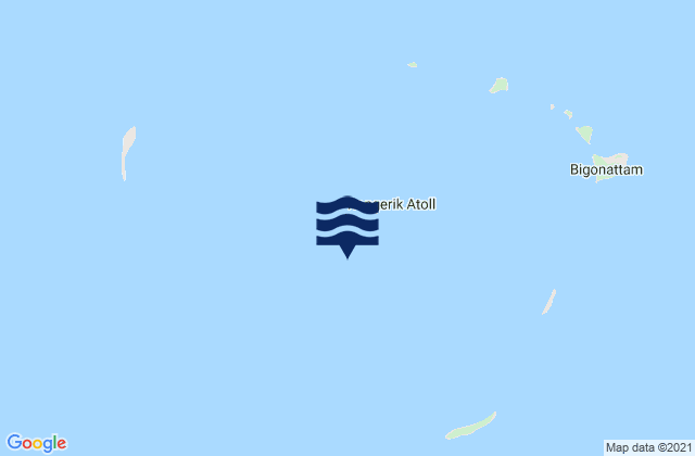 Carte des horaires des marées pour Rongrik Atoll, Marshall Islands