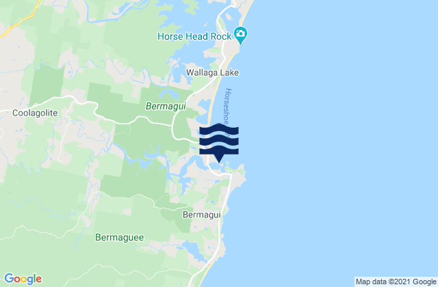 Carte des horaires des marées pour Rose Bay, Australia