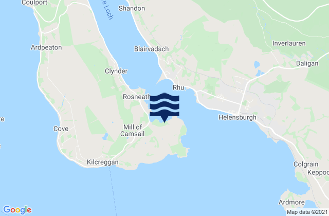 Carte des horaires des marées pour Rosneath, United Kingdom