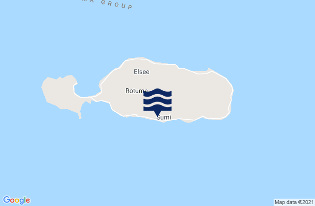 Carte des horaires des marées pour Rotuma Island, Fiji