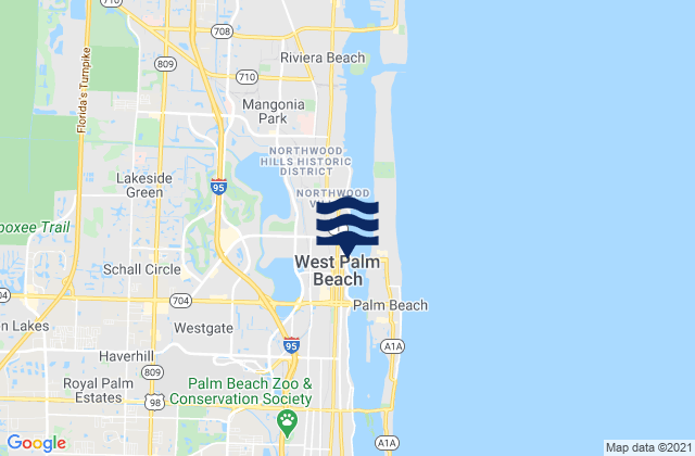 Carte des horaires des marées pour Royal Palms State Beach, United States