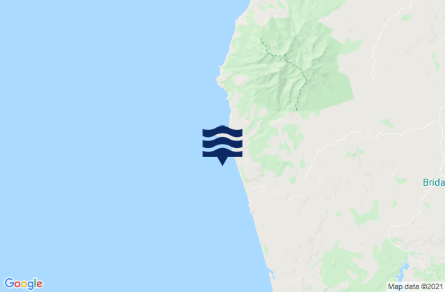 Carte des horaires des marées pour Ruapuke Beach, New Zealand