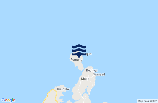 Carte des horaires des marées pour Rumung Municipality, Micronesia