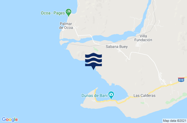 Carte des horaires des marées pour Sabana Buey, Dominican Republic