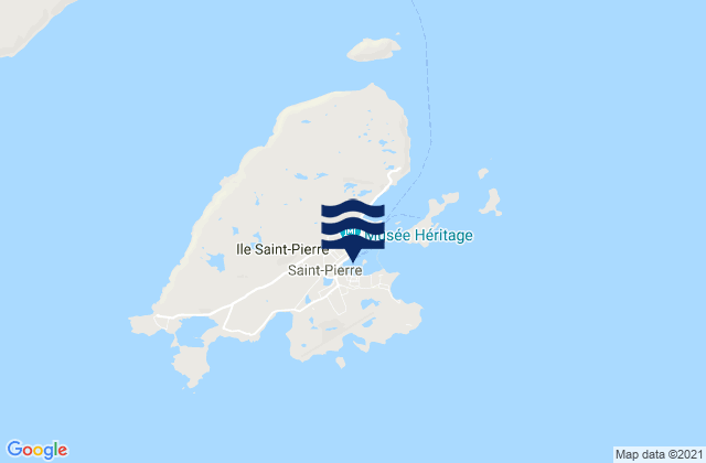 Carte des horaires des marées pour Saint-Pierre, Saint Pierre and Miquelon