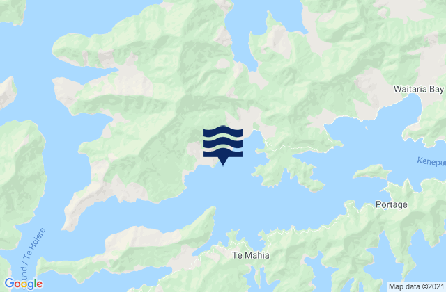 Carte des horaires des marées pour Saint Omer Bay, New Zealand