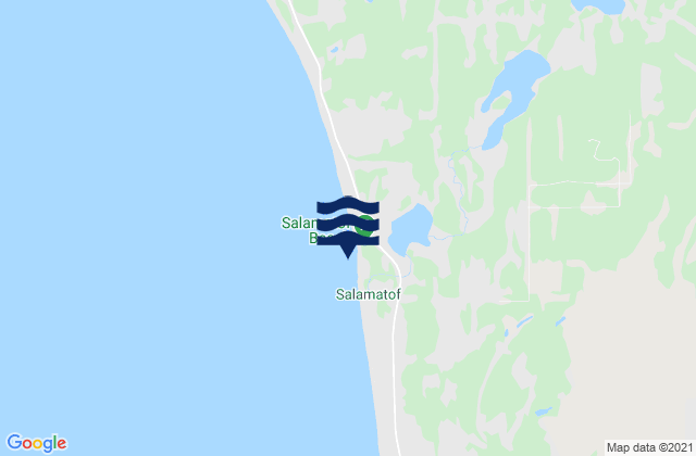 Carte des horaires des marées pour Salamatof Beach, United States
