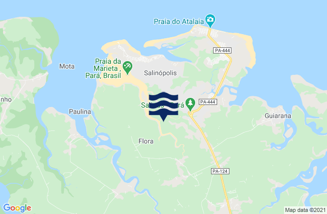 Carte des horaires des marées pour Salinópolis, Brazil