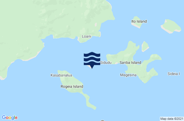 Carte des horaires des marées pour Samarai Island, Papua New Guinea