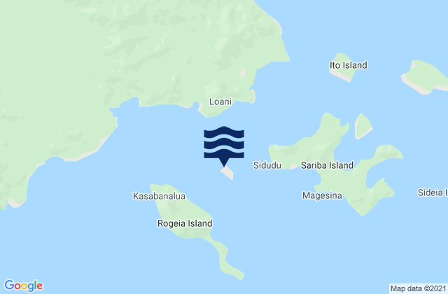 Carte des horaires des marées pour Samarai, Papua New Guinea